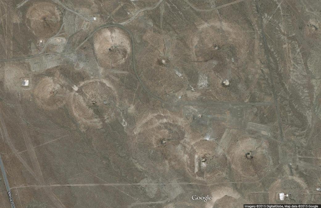 Nevada Test Site craters